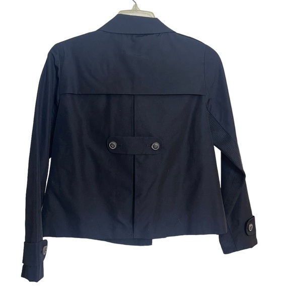 Banana Republic double breasted short trench style jacket.size medium GUC - Picture 6 of 13